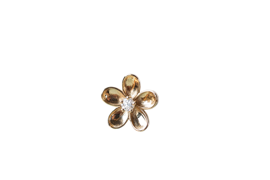14K Yellow Gold Earrings - Daisy Stud