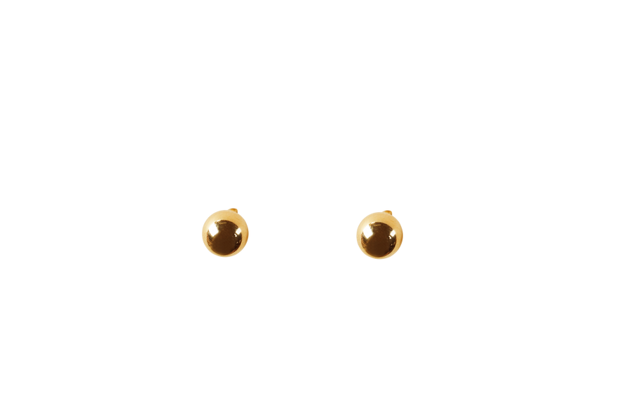 14K Yellow Gold Earrings - Champagne Bubble